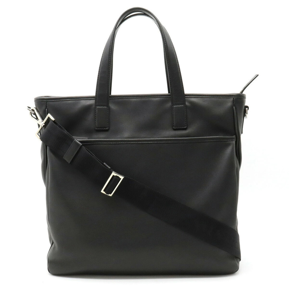Prada Tote Tessuto Saffiano Bag Crossbody Leather NERO Black